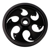 Wehrli Custom Fab 2001-2016 Duramax Twin CP3 Pulley Deep Offset Black Anodized Finish